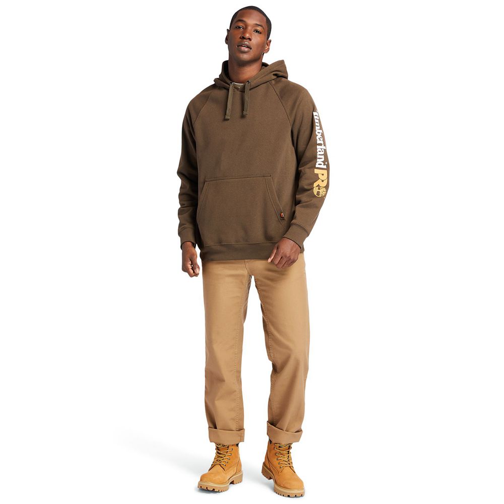 Timberland Mens Sweatshirts PRO® Hood Honcho Sport Hoodie - Dark Brown - India JN9083246